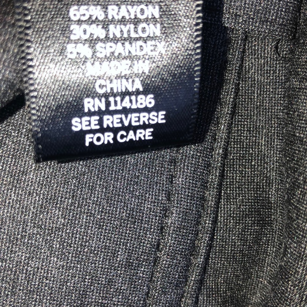 Roz & Ali Classic Fit Slim Gray Pants - Picture 5 of 5